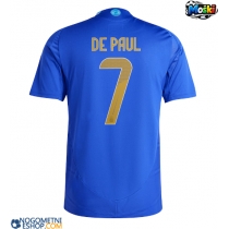 Moški Nogometni dresi Argentina Rodrigo De Paul #7 Gostujoči Copa America 2024 Kratek Rokav